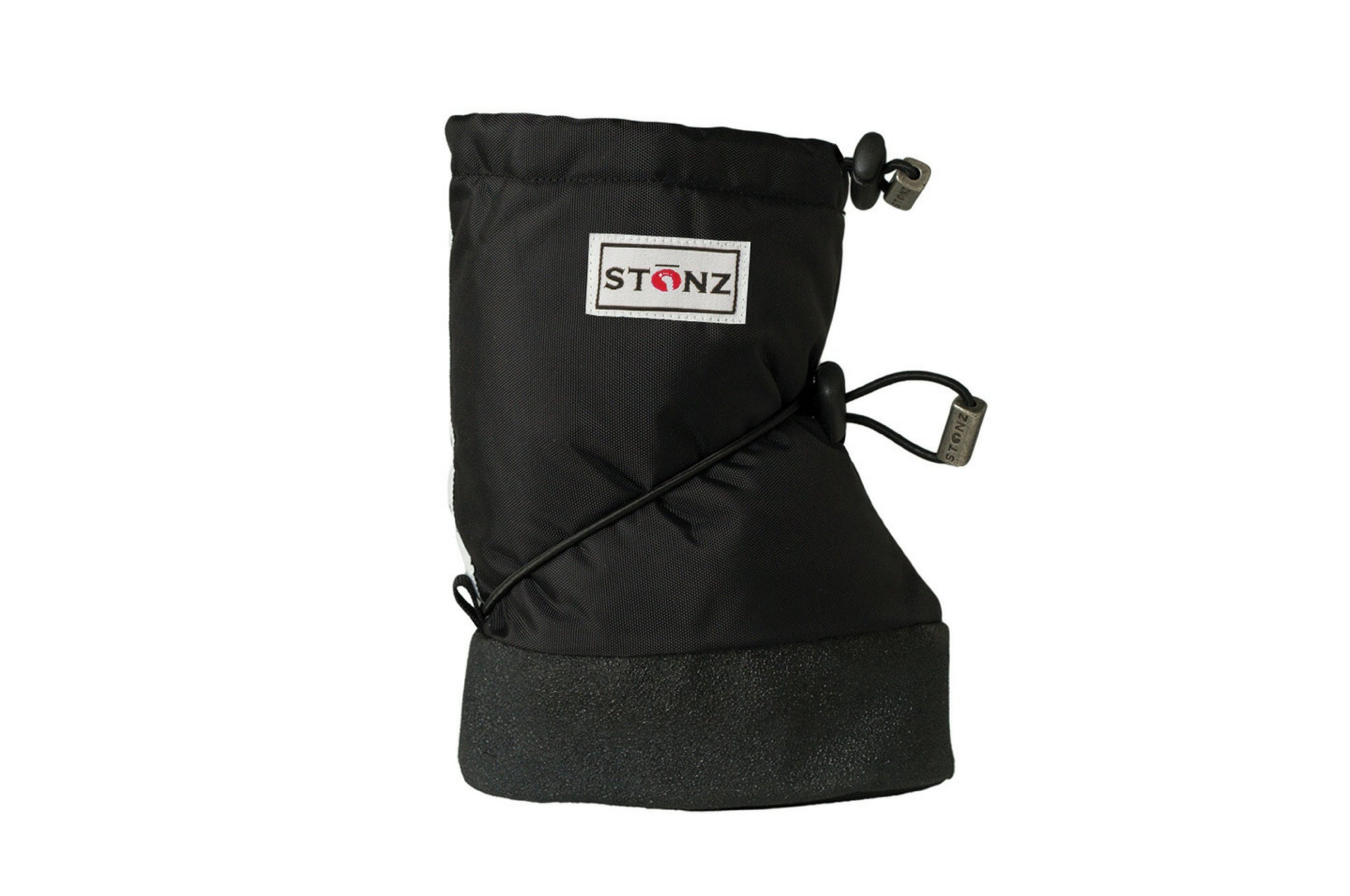 Baby Booties - Black - Front View - Weather-resistant Boots for Babies
