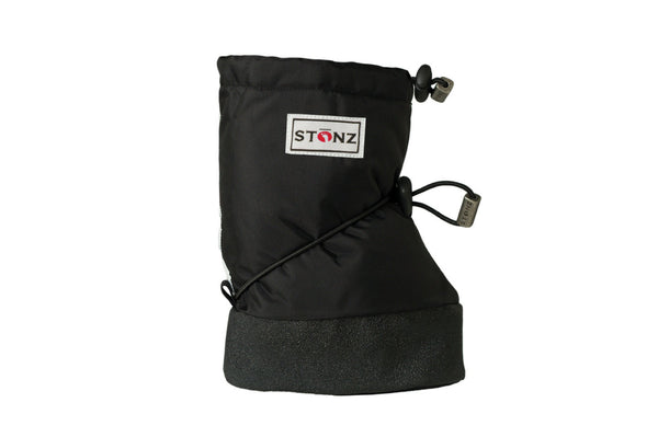 Baby Booties - Black - Front View - Weather-resistant Boots for Babies