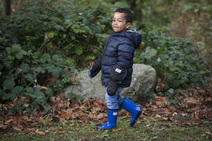 Fun Blue Rain Boots - Waterproof Rubber Boots for Kids - Stonz