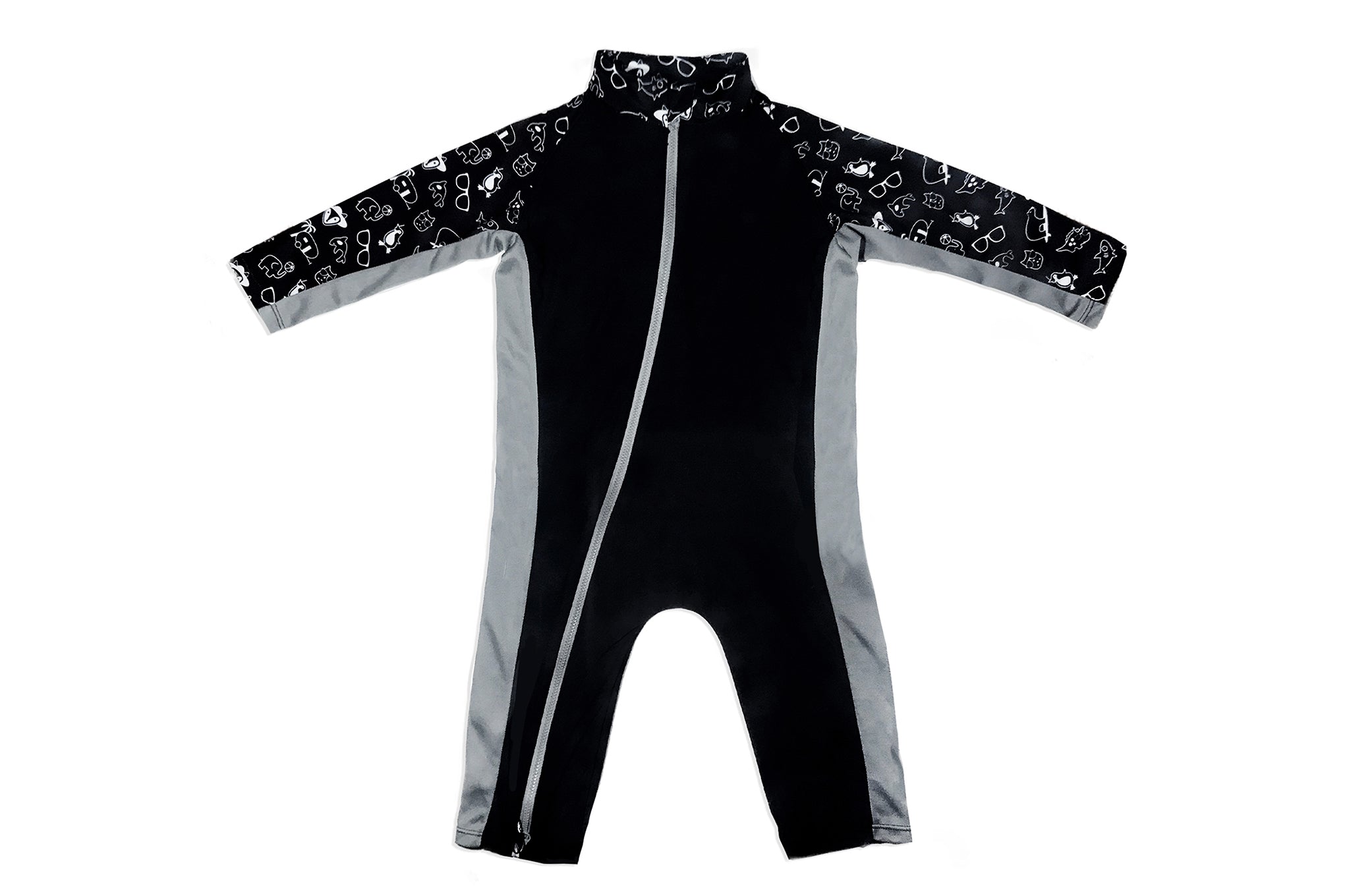 Sun Suit - Black/Stonz Print