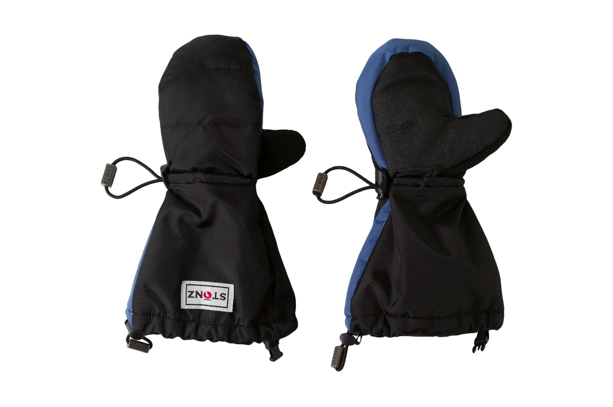 Blue and Black Youth Mitts - Waterproof Gloves with Fleece Lining for Toddlers - Stonz