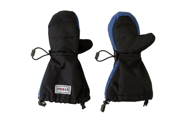 Blue and Black Youth Mitts - Waterproof Gloves with Fleece Lining for Toddlers - Stonz