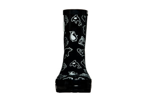 Rain Boots - Stonz Print - Black